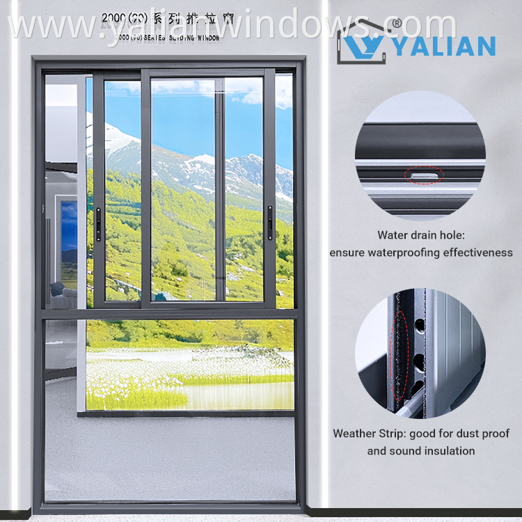 Aluminum Horizontal Sliding Windows